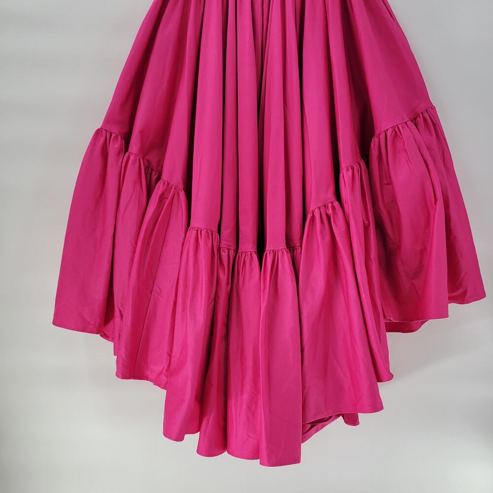 Making the Cut Designer Sienna High Low Dress Medium Magenta Ruffle Flounce New - Picture 7 of 16